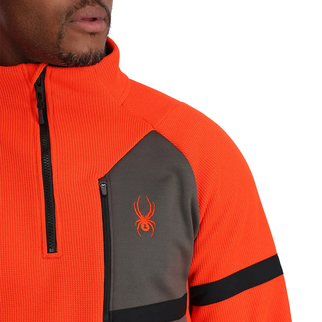 Mens Wengen Bandit Half Zip - Twisted Orange