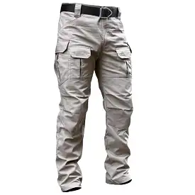 Military Tactical Cargo Pants  Stretch Cotton Casual Work Pants Men's Stretch SWAT Combat Rip-Stop Many Pocket Army Long Trouser