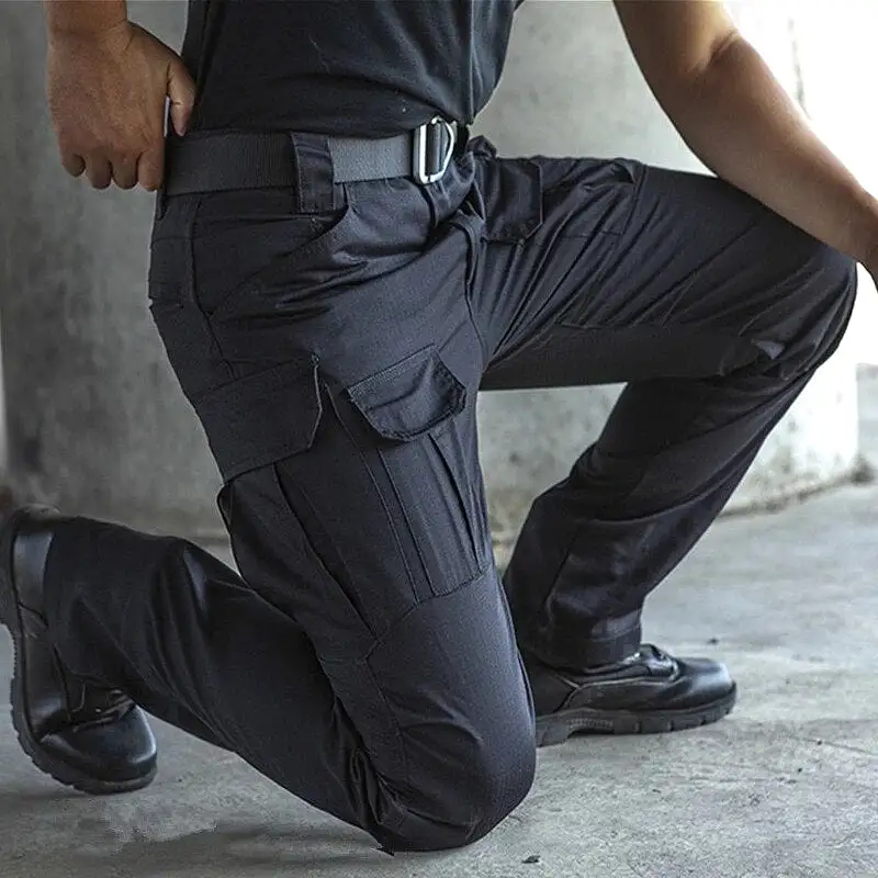 Military Tactical Cargo Pants  Stretch Cotton Casual Work Pants Men's Stretch SWAT Combat Rip-Stop Many Pocket Army Long Trouser