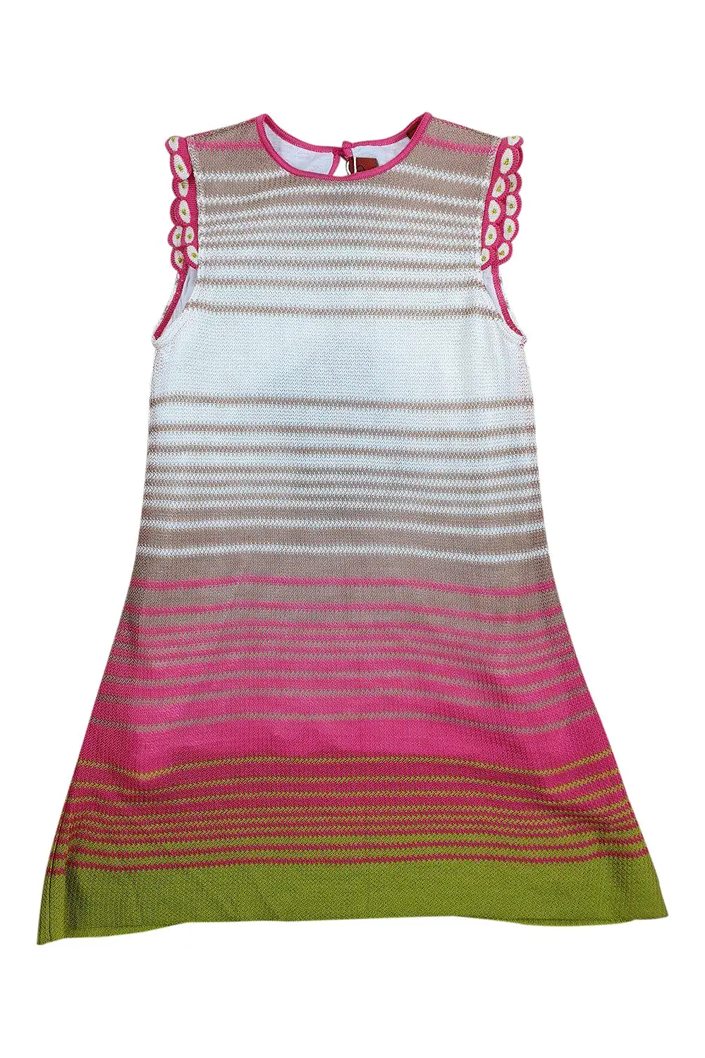 MISSONI KIDS Girl's Wool Blend Sleeveless Knitted A-Line Dress (4)