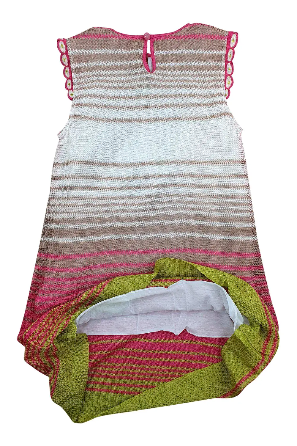 MISSONI KIDS Girl's Wool Blend Sleeveless Knitted A-Line Dress (4)