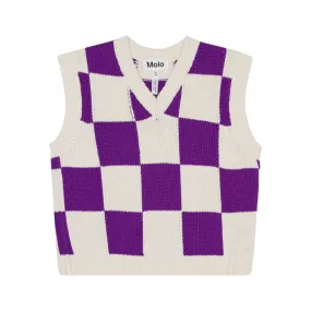 Molo Gitta Check Jumper Purple