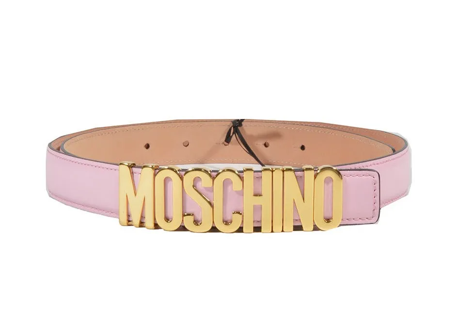 Moschino Logo Plaque Belt