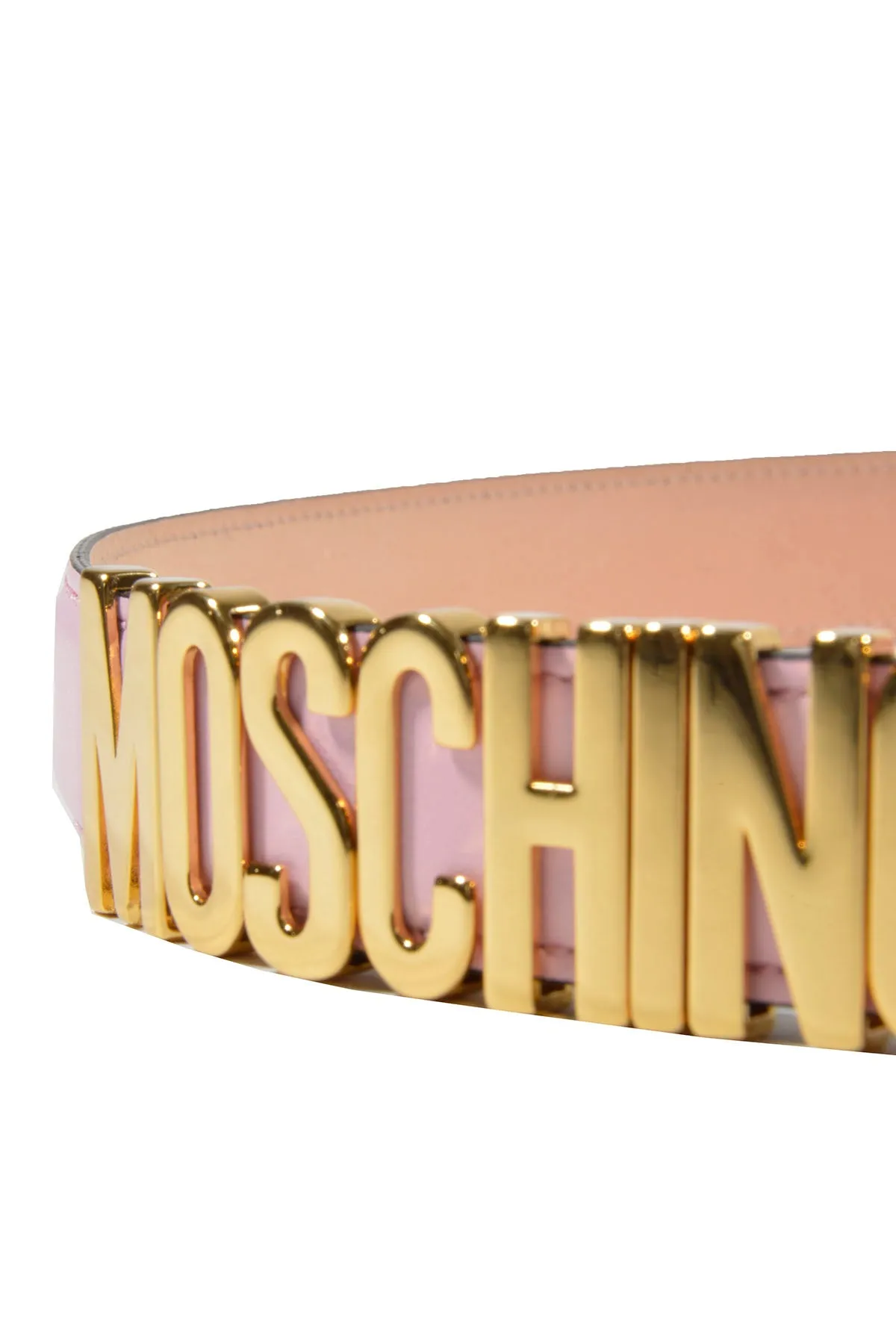 Moschino Logo Plaque Belt