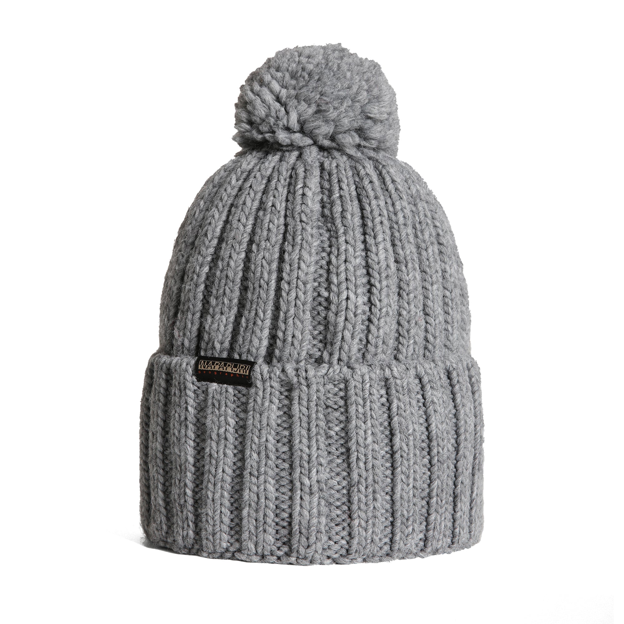 Napapijri Semiury 5 Flag Beanie - Medium Grey Melange