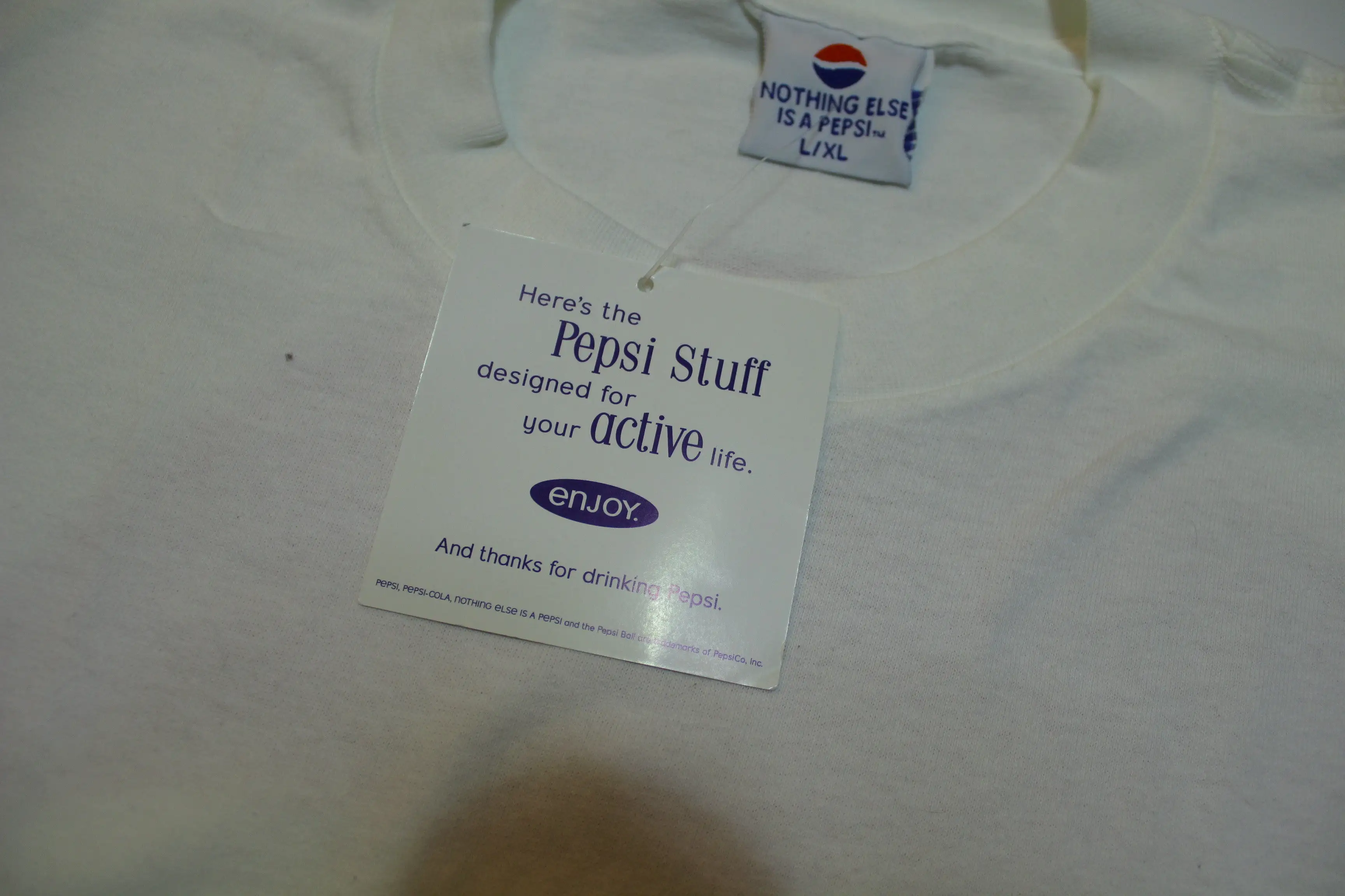 Nothing Else Is A Pepsi Vintage Deadstock 90's  Made in USA w/ Tags Single Stitch T-Shirt