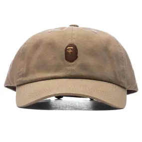 One Point Panel Cap - Beige