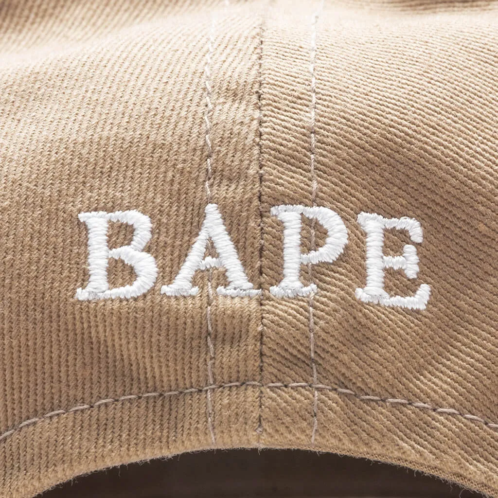 One Point Panel Cap - Beige