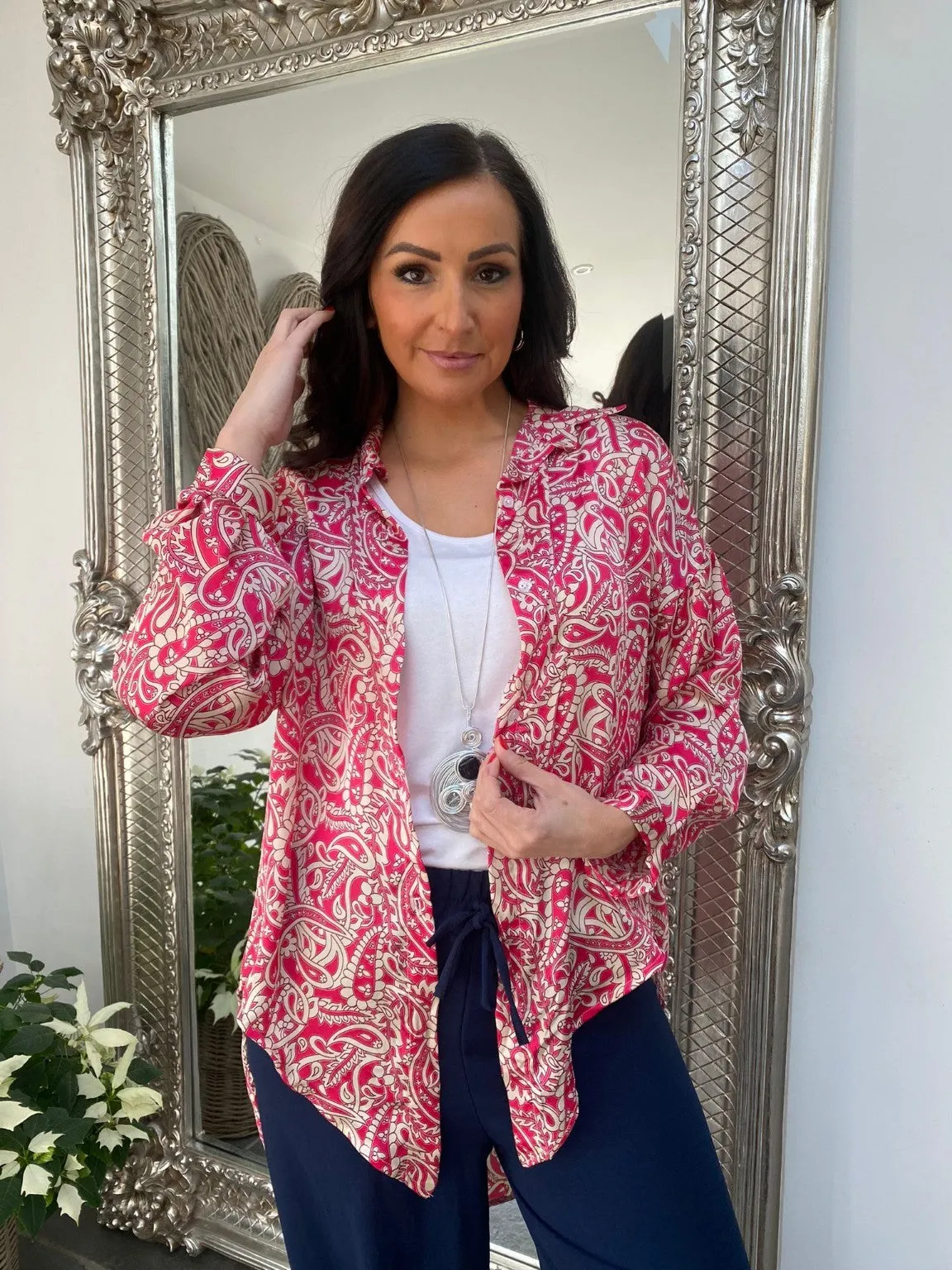 Paisley Hi-Lo Blouse Jessie