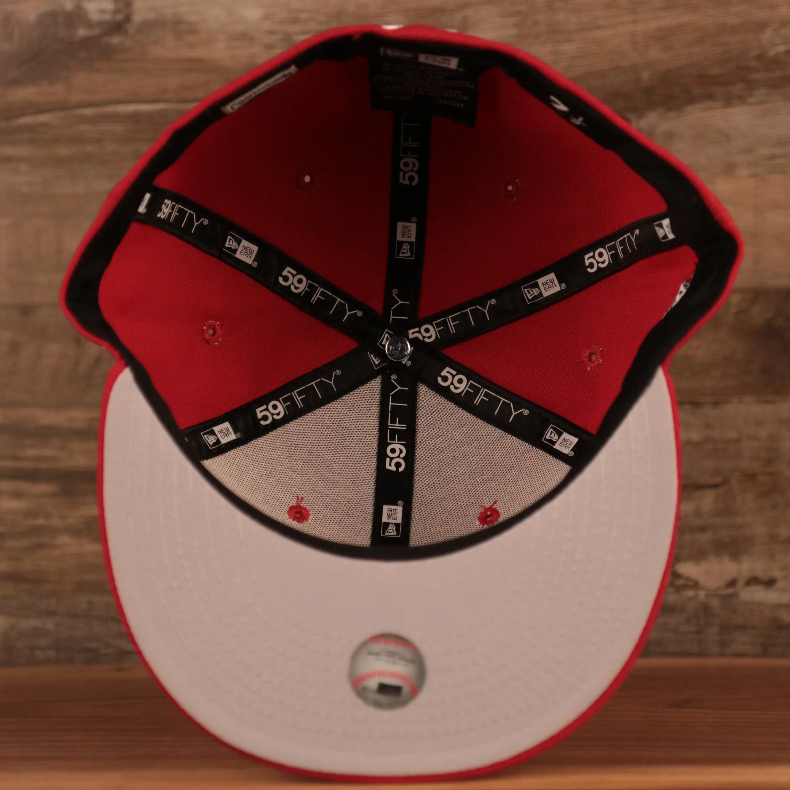 Phillies 2008 World Series Side Patch Fitted Cap | Phillies Grey Underbrim 59fifty Sidepatch Fitted Cap