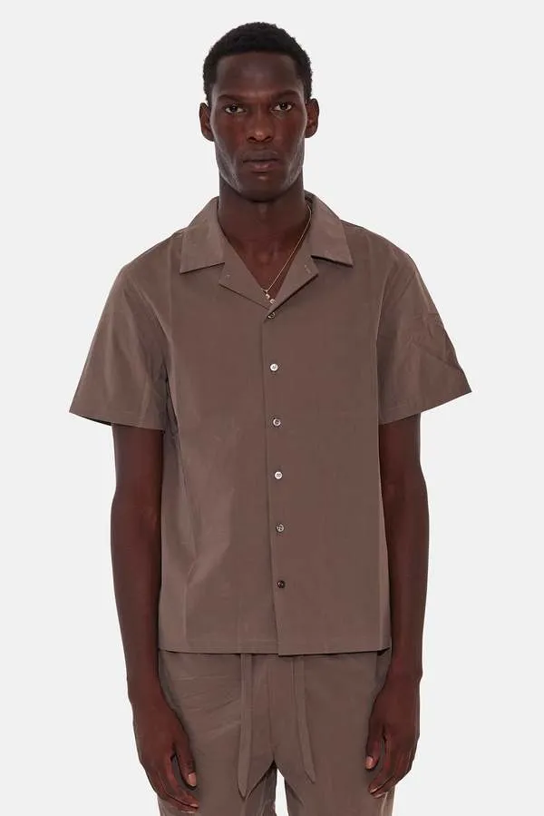 Poplin Camp Shirt - Brown