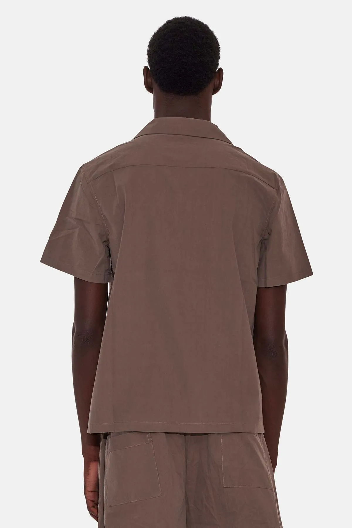 Poplin Camp Shirt - Brown