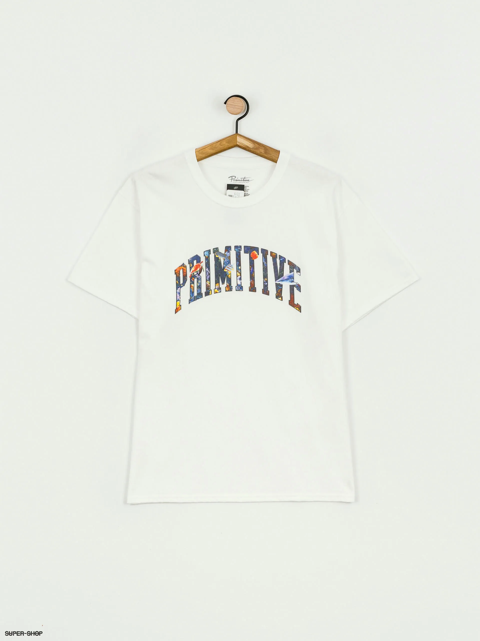 Primitive Collegiate Aquatic T-shirt (white)