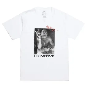 Primitive Skateboards x Tupac Shirt Smoke White