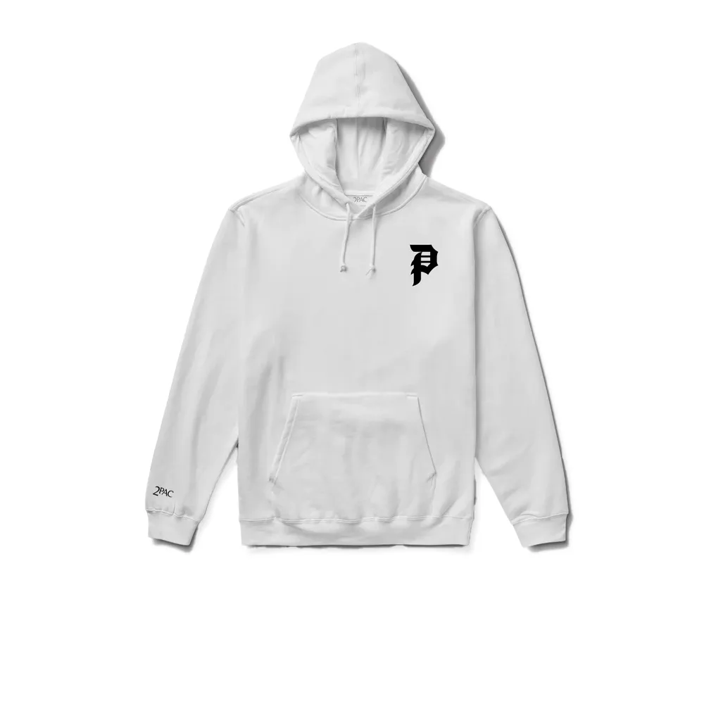 Primitive x Tupac Smoke Hoodie White PAPSP22164-WHT