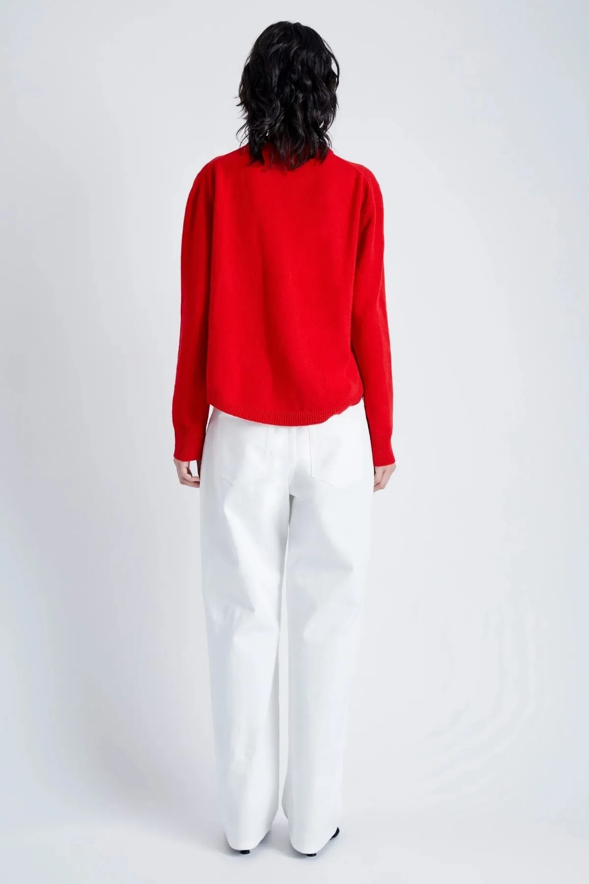 Proenza Schouler Harrison Monogram Sweater - Red