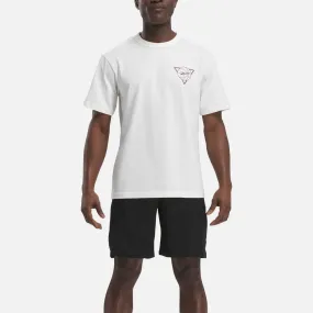 REEBOK MEN'S BASKETBALL WHITE TEE