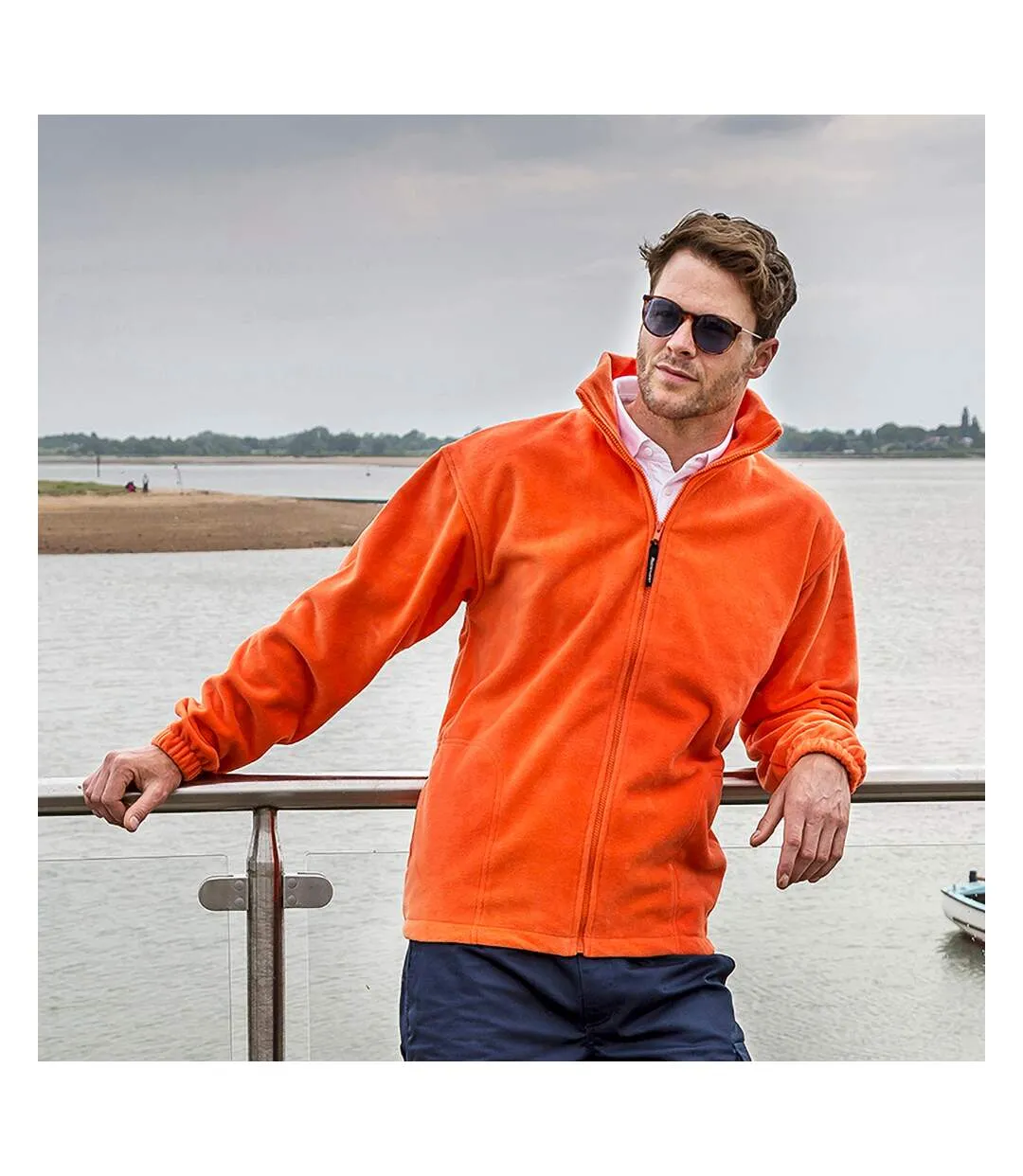 Result Mens Full Zip Active Fleece Anti Pilling Jacket (Orange) - UTBC922