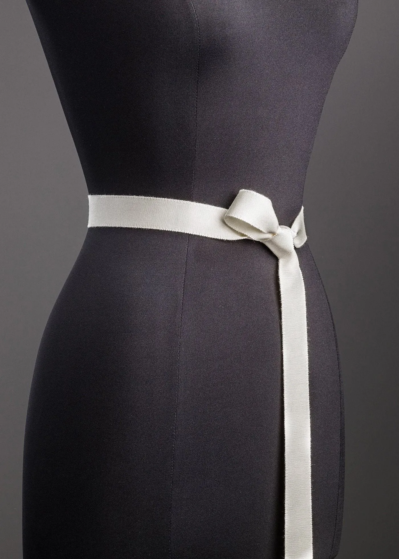 Ribbon Belt, Narrow - White