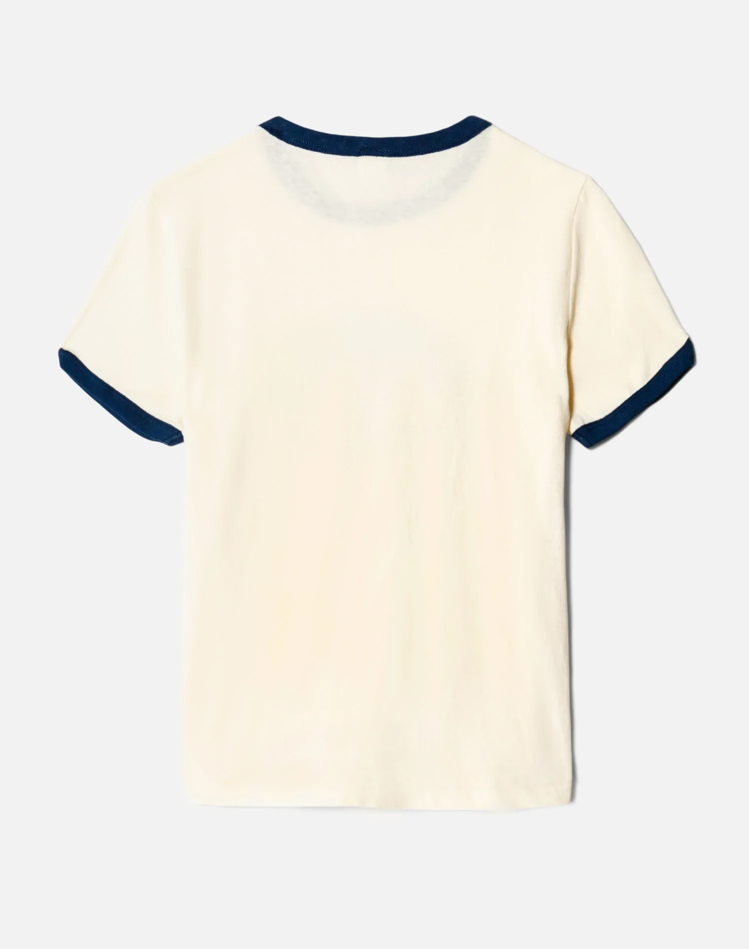 Ringer Dirty Shirley Tee - Vintage Ivory With Midnight