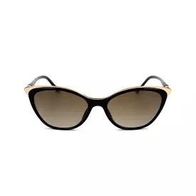 Safilo CIGLIA01S Acetate Women's Sunglasses, Black Gold