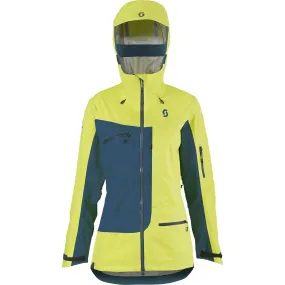 SCOTT VERTIC 3L JACKET - LIME/ECLIPSE BLUE - SIZE XS