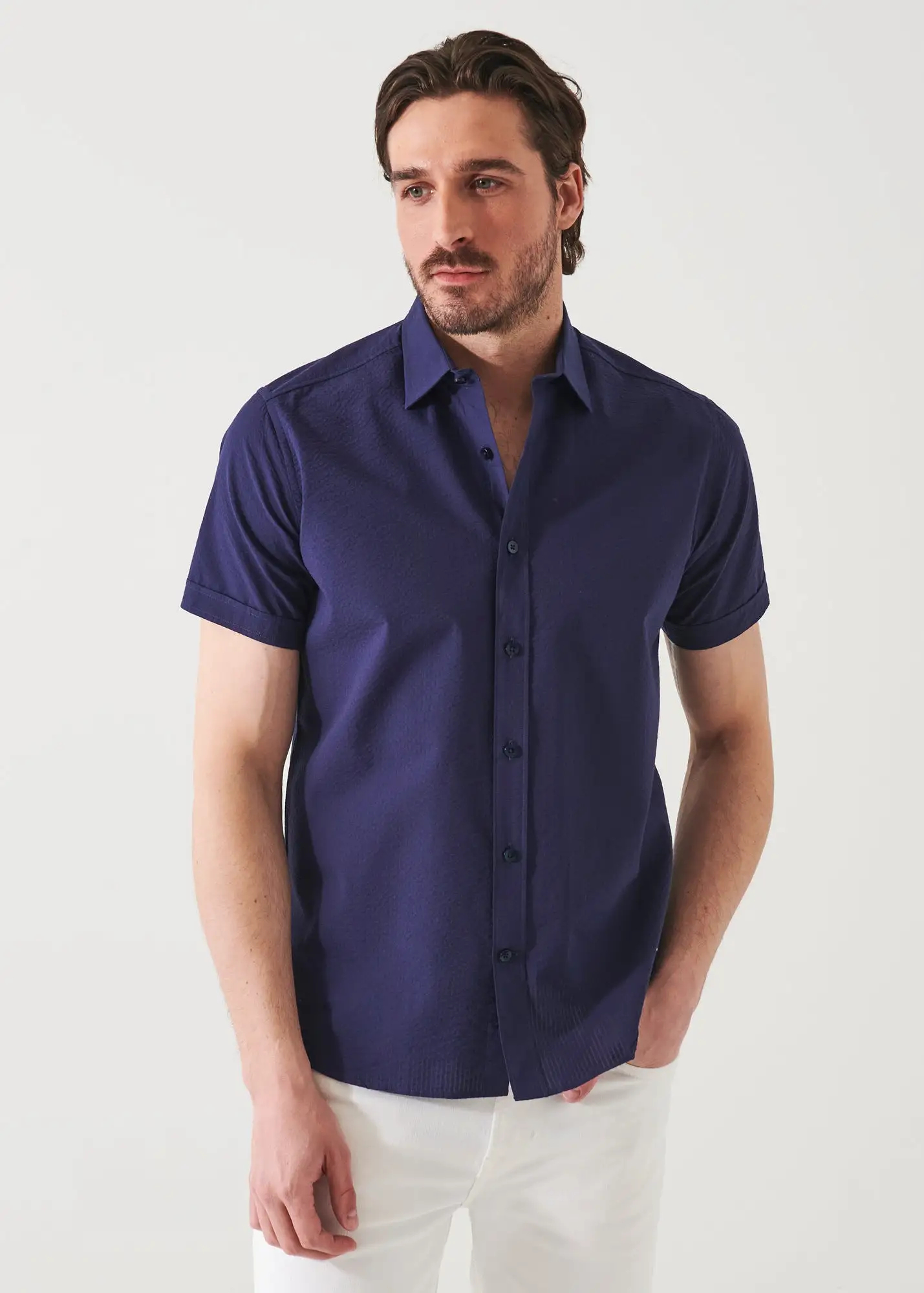 SEERSUCKER COTTON SHIRT