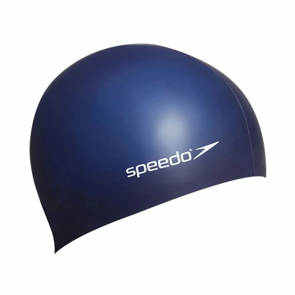 Speedo Flat Silicon Swimming Cap (Navy)