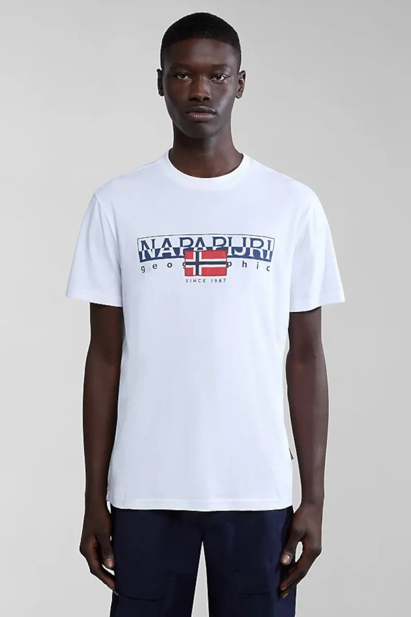 T-Shirt a Maniche Corte uomo Bianco