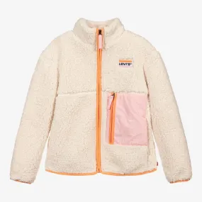 Teen Ivory Fleece Jacket