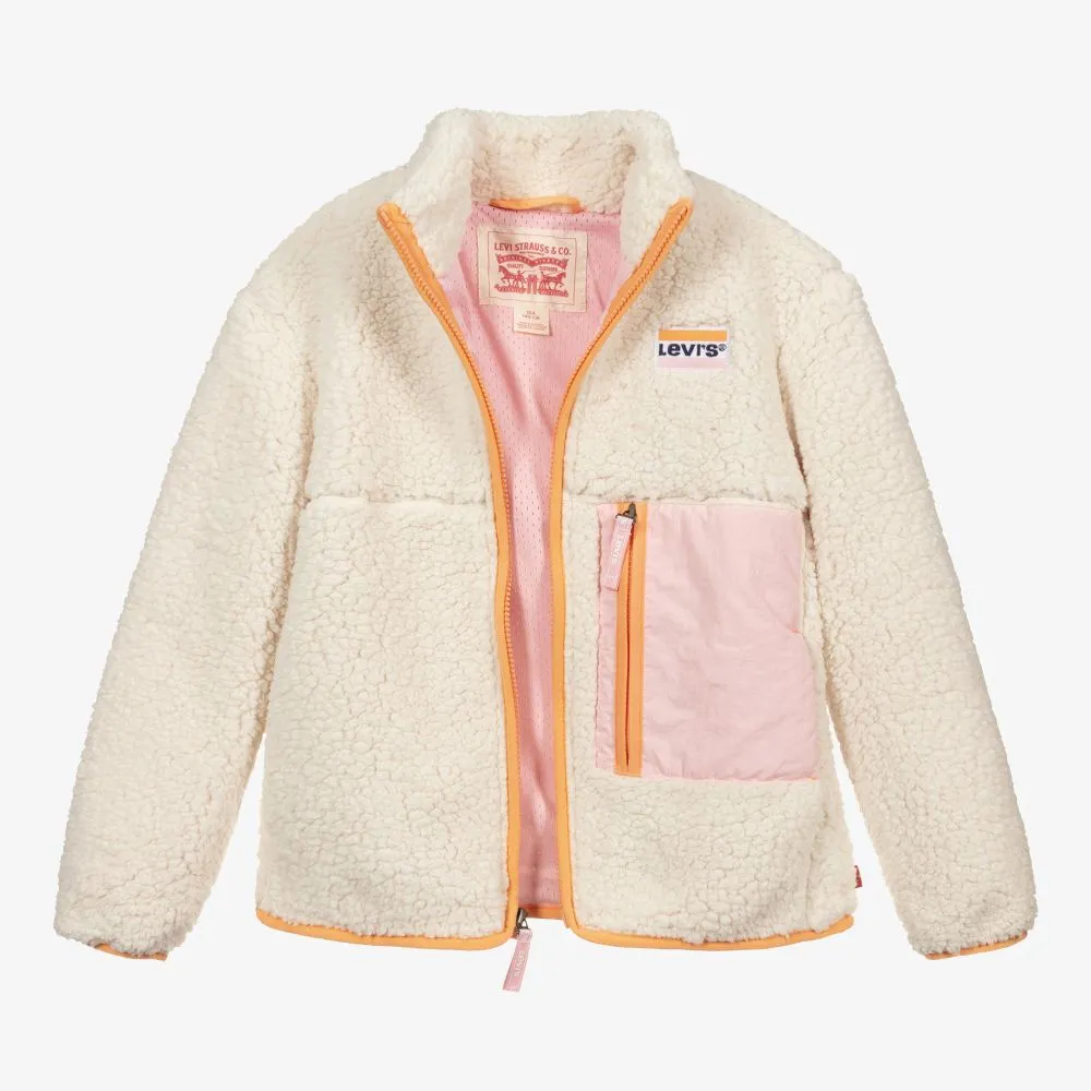 Teen Ivory Fleece Jacket