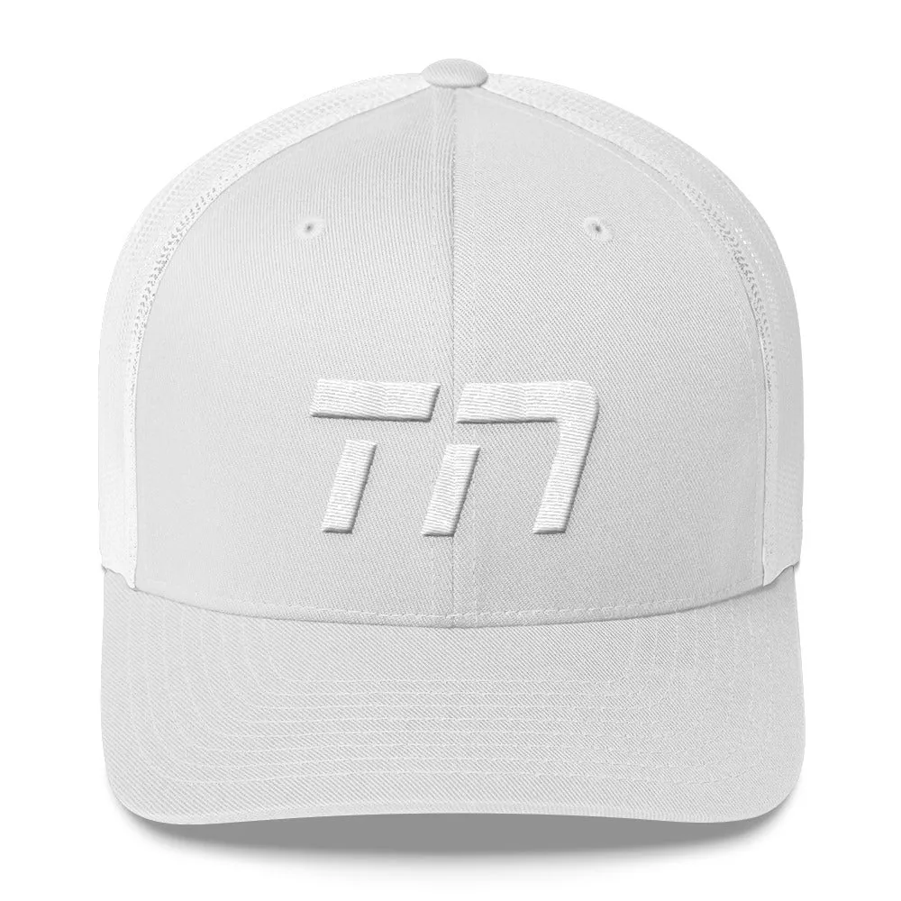 Tennessee - Mesh Back Trucker Cap - White Embroidery - TN - Many Hat Color Options Available