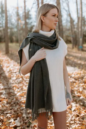 The Bailee Scarf - Charcoal Grey