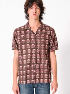 The Don Camp Collar Shirt - Brown Tribal