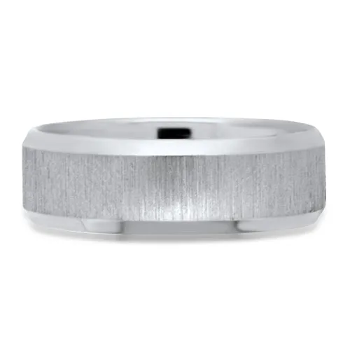 White Gold Men's Wedding Ring