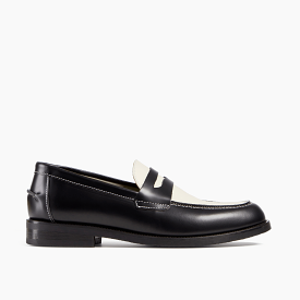 Wilde Black + White Penny Loafer - Men's