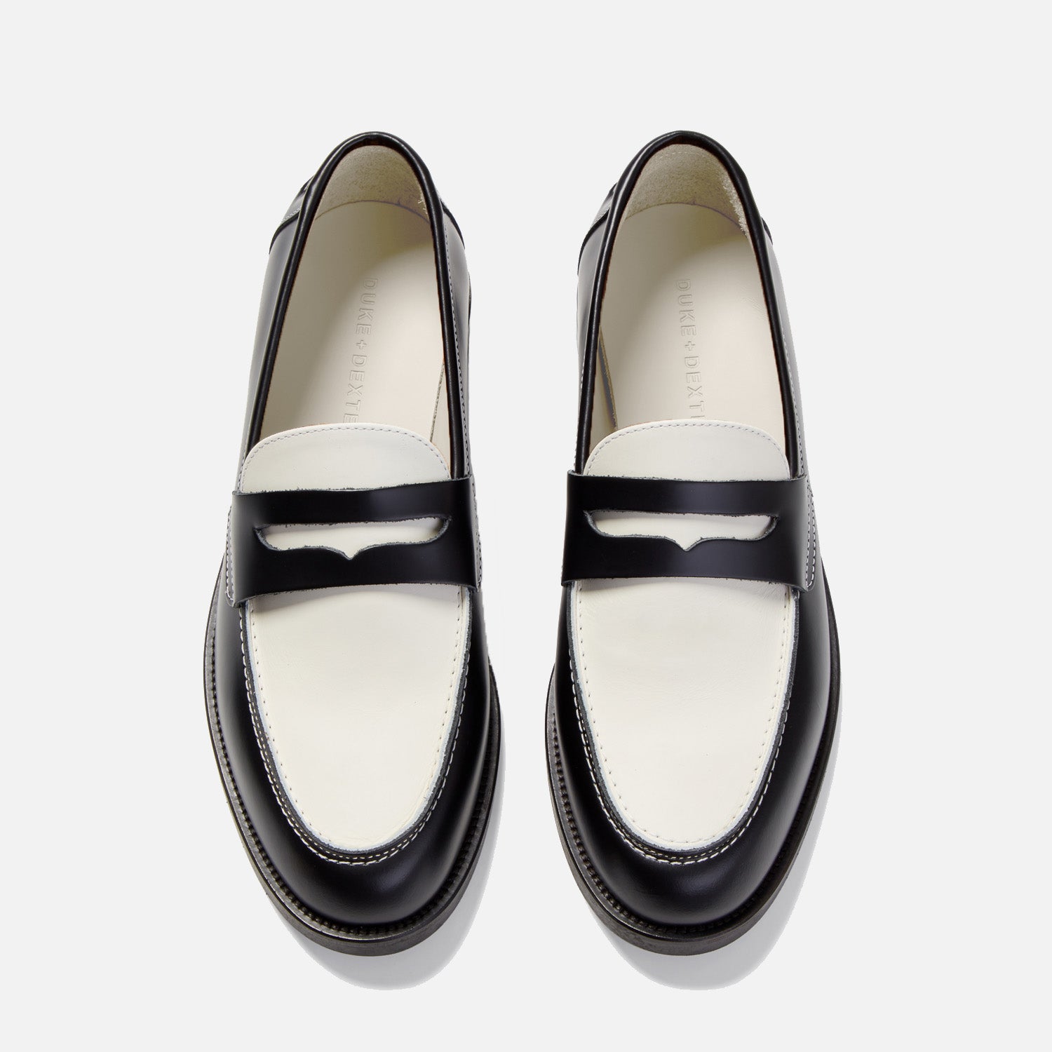 Wilde Black + White Penny Loafer - Men's