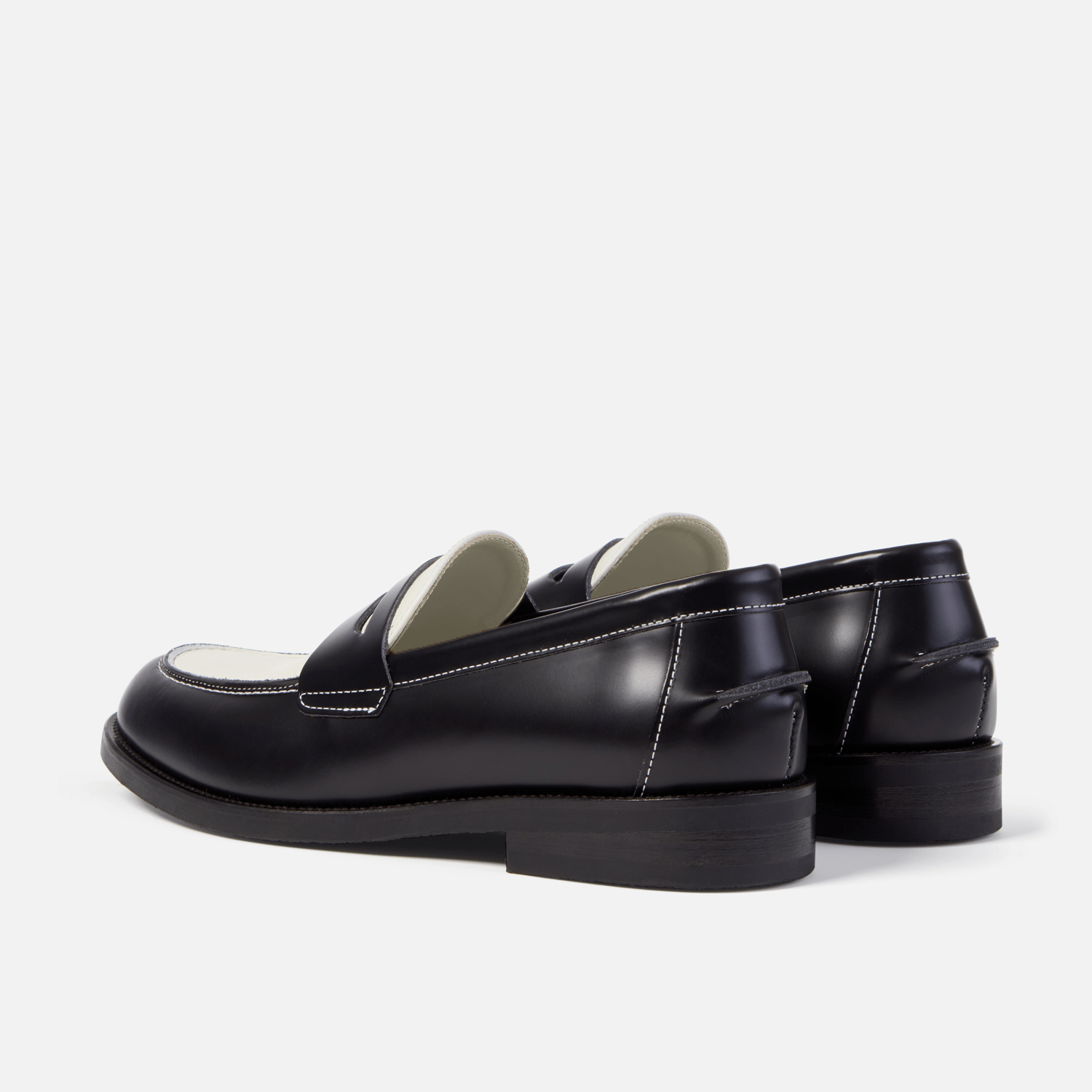 Wilde Black + White Penny Loafer - Men's