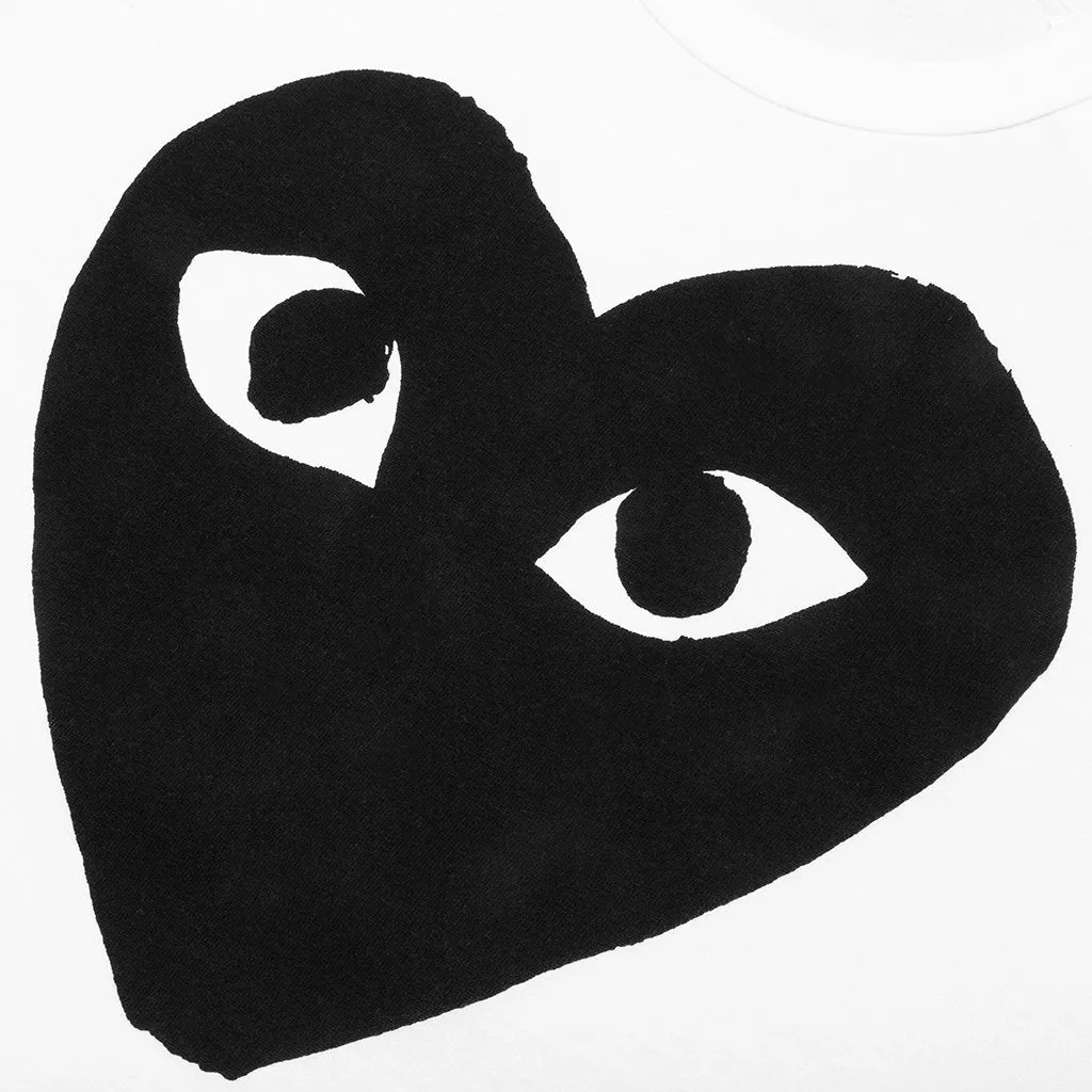 Women's Black Heart T-Shirt - White/Black