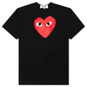 Women's Heart T-Shirt - Black