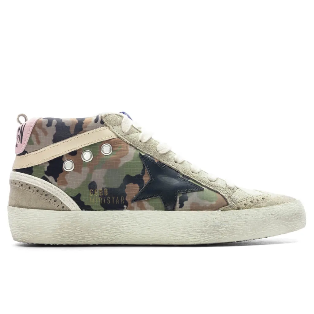 Women's Mid Star - Green Camouflage/Taupe/Black