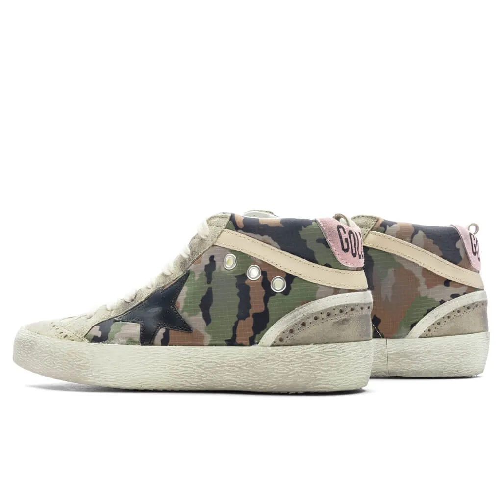 Women's Mid Star - Green Camouflage/Taupe/Black